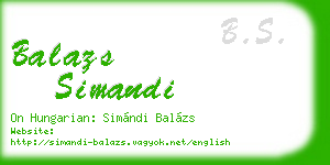 balazs simandi business card